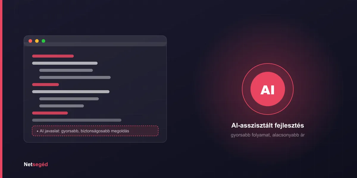AI-asszisztált fejlesztés – kódszerkesztő AI javaslattal és gyorsabb, olcsóbb folyamat
