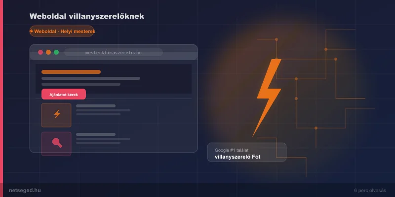 Weboldal villanyszerelőknek