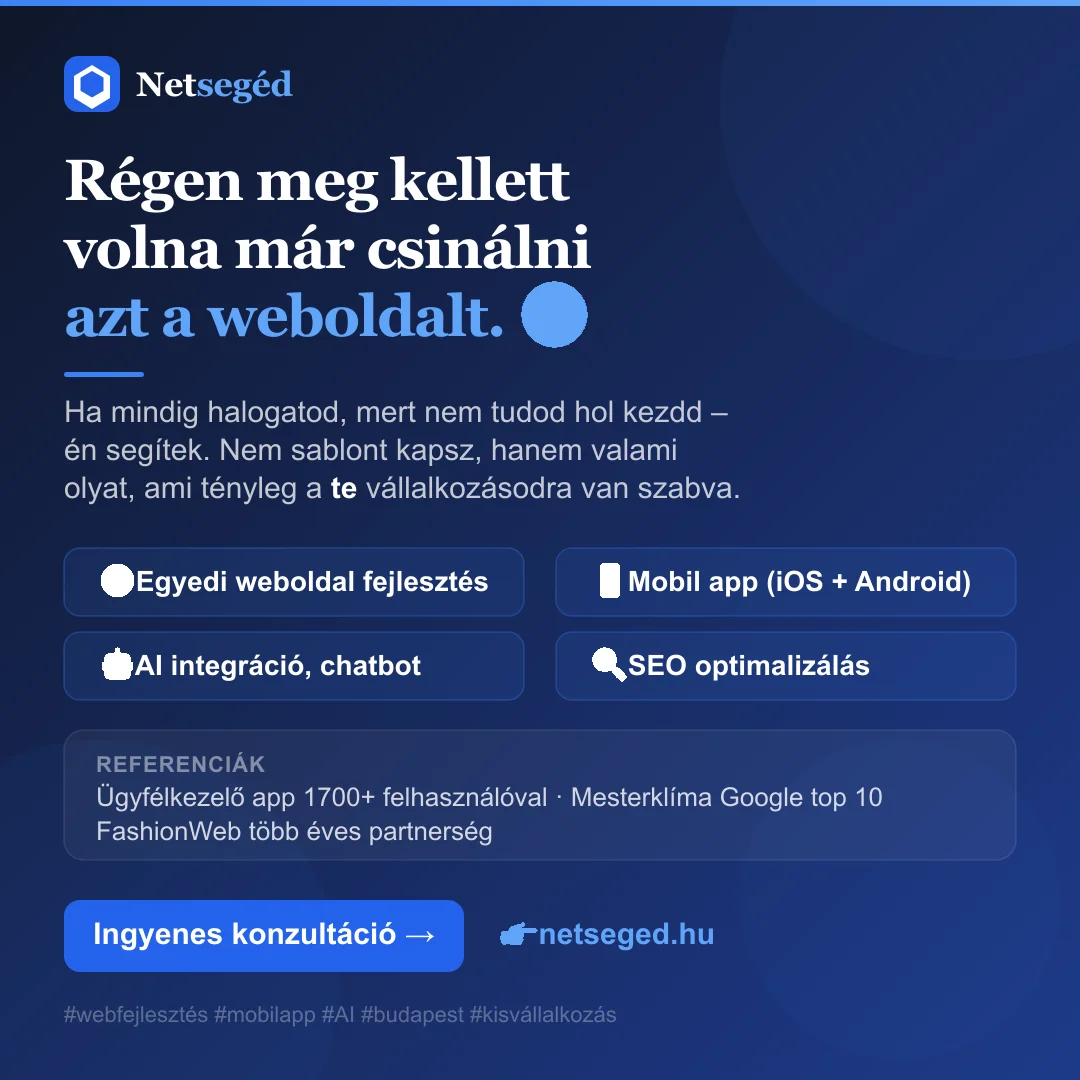 Weboldal készítés árak 2026