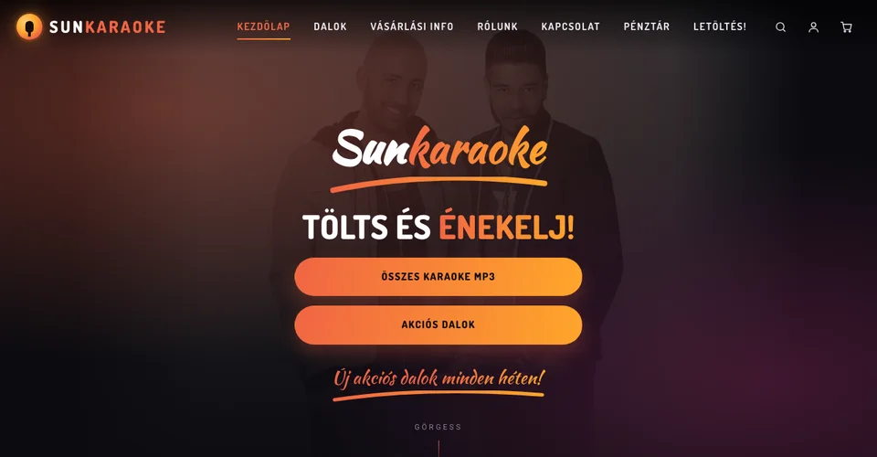 SunKaraoke – magyar karaoke MP3 alapok webshop