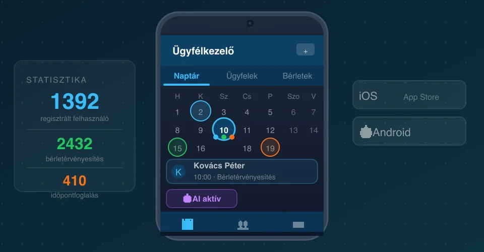 Ügyfélkezelő alkalmazás fejlesztése